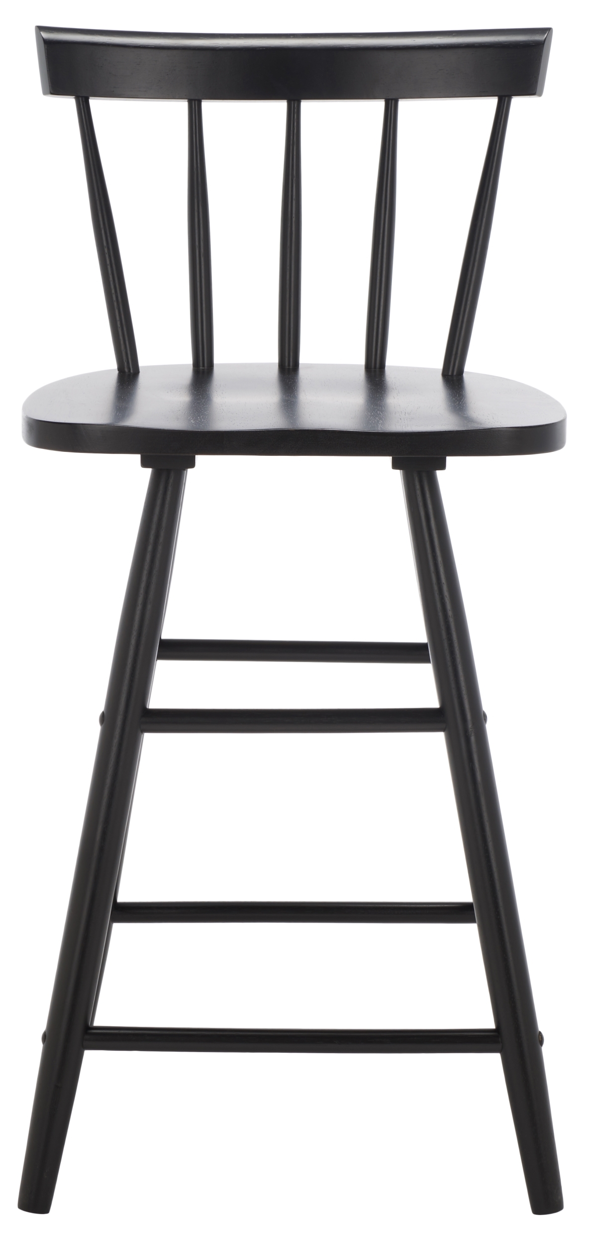Tally Wood Counter Stool - Black - Safavieh - Image 0