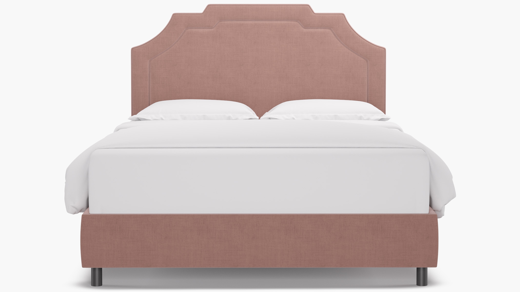 Art Deco Bed, Blush Everyday Linen, Queen - Image 0