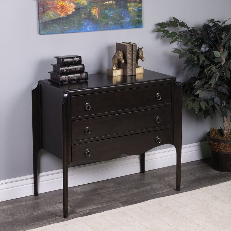 3 Drawer Accent Chest Color: Chocolate - Image 0