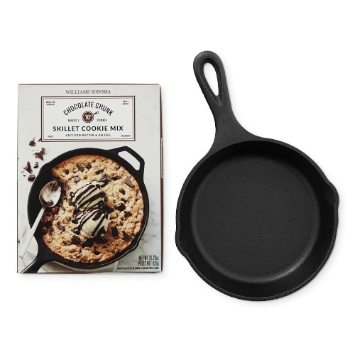 Williams Sonoma Chocolate Chunk Skillet Cookie Mix with Lodge 6.5" Skillet - Image 0