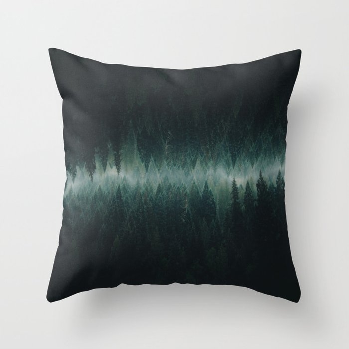 Forest Reflections Throw Pillow by Hannah Kemp - Cover (20" x 20") With Pillow Insert - Indoor Pillow - Image 0