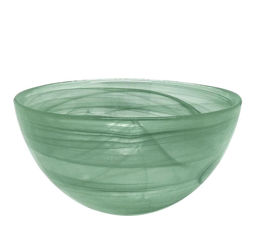 Alabaster Glass Individual Bowls, Set of 4 - Green - Image 0