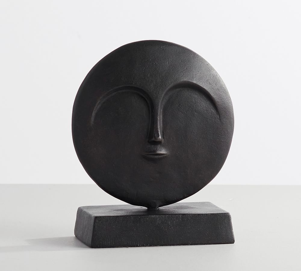Decorative Bronze Calm Object, 6"W x 7.25"H - Image 0