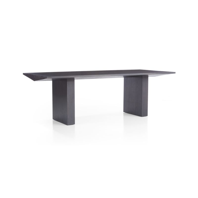 Van Charcoal Brown Wood Dining Table by Leanne Ford - Image 4