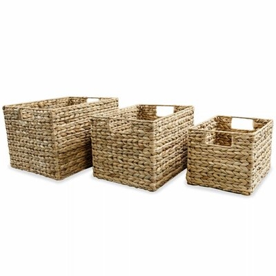 3 Piece Water Hyacinth Basket Set - Image 0