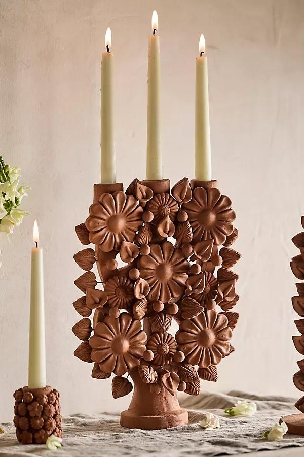 Oaxacan Clay Candelabra - Image 0