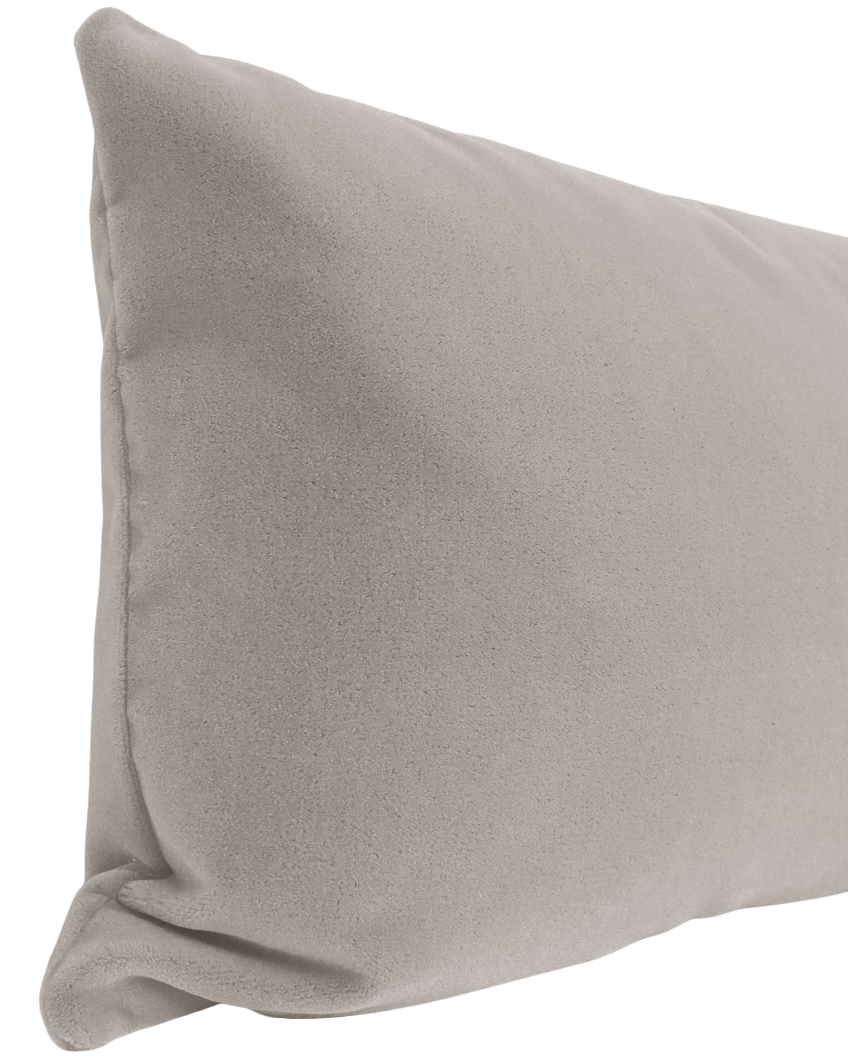 THE XL LUMBAR :: MOHAIR VELVET // DOVE GREY - BY THE YARD - Image 3