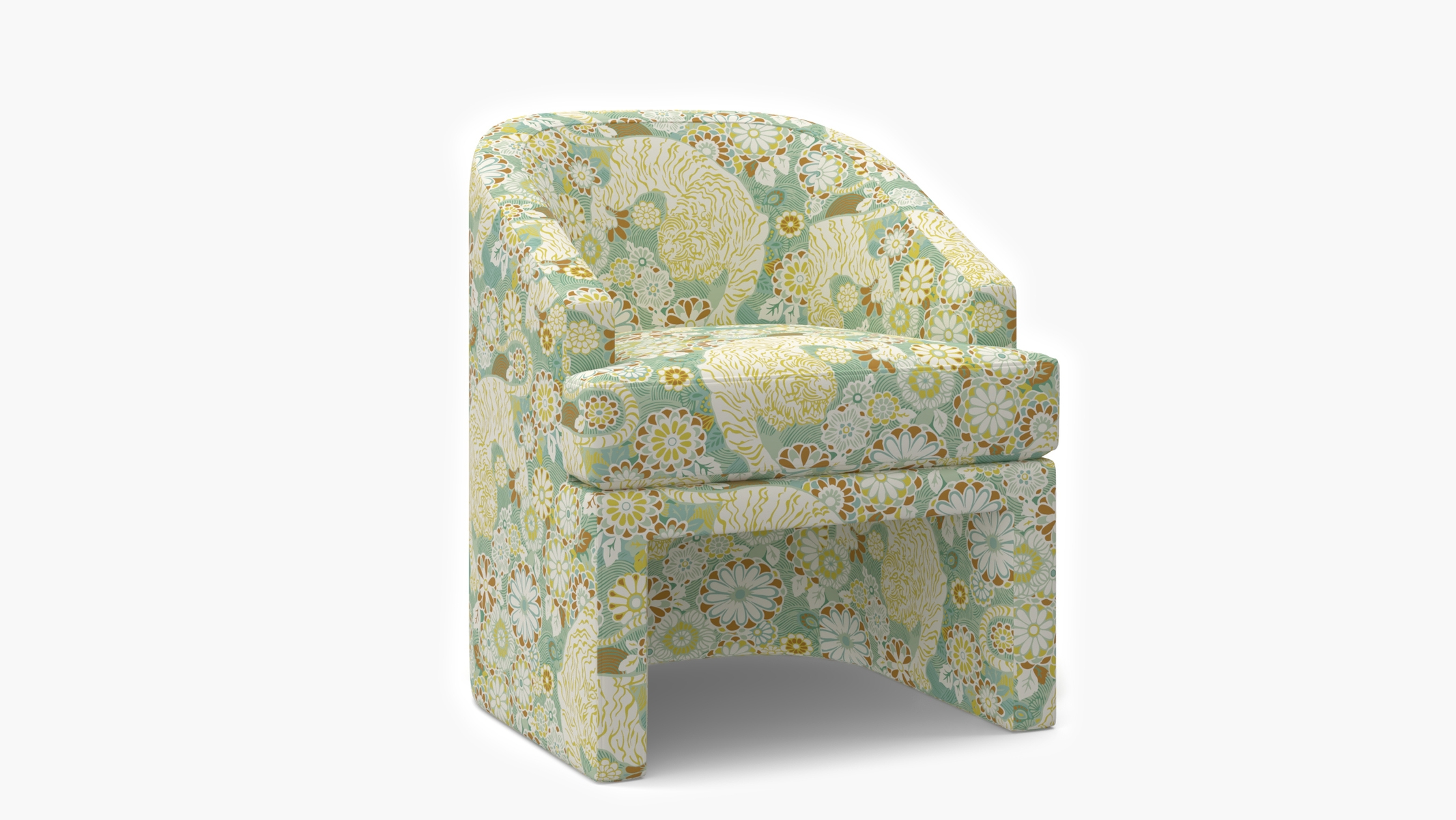 Arco Dining Chair, Pistachio Siberian Tiger - Image 0