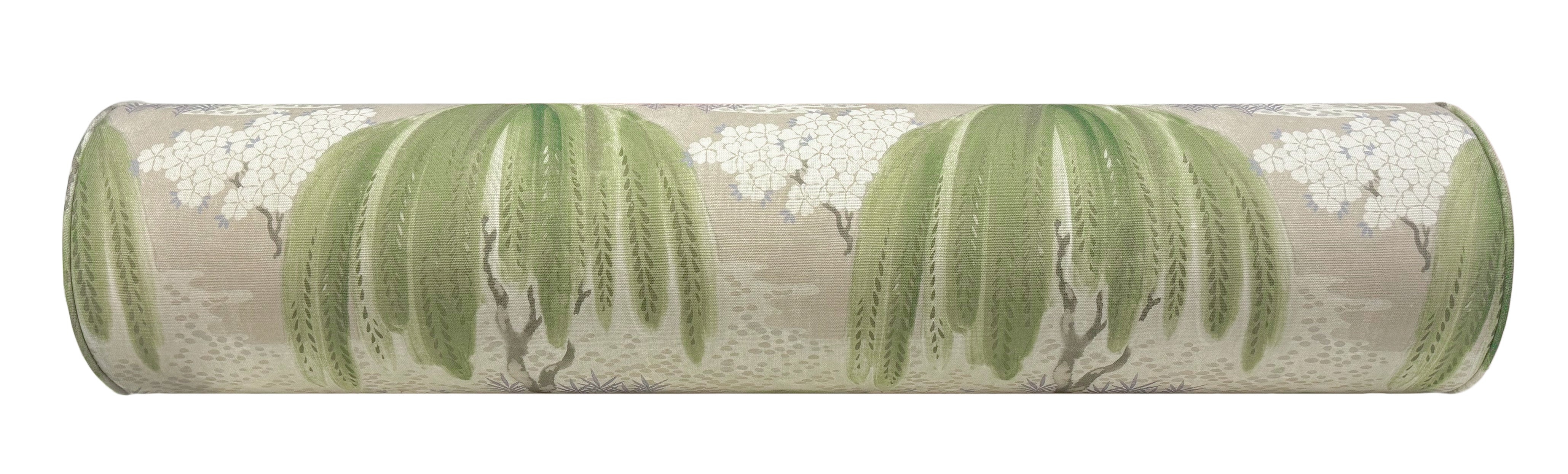 THE BOLSTER :: WILLOW TREE // BEIGE | THIBAUT - TWIN // 9" X 24" - Image 2