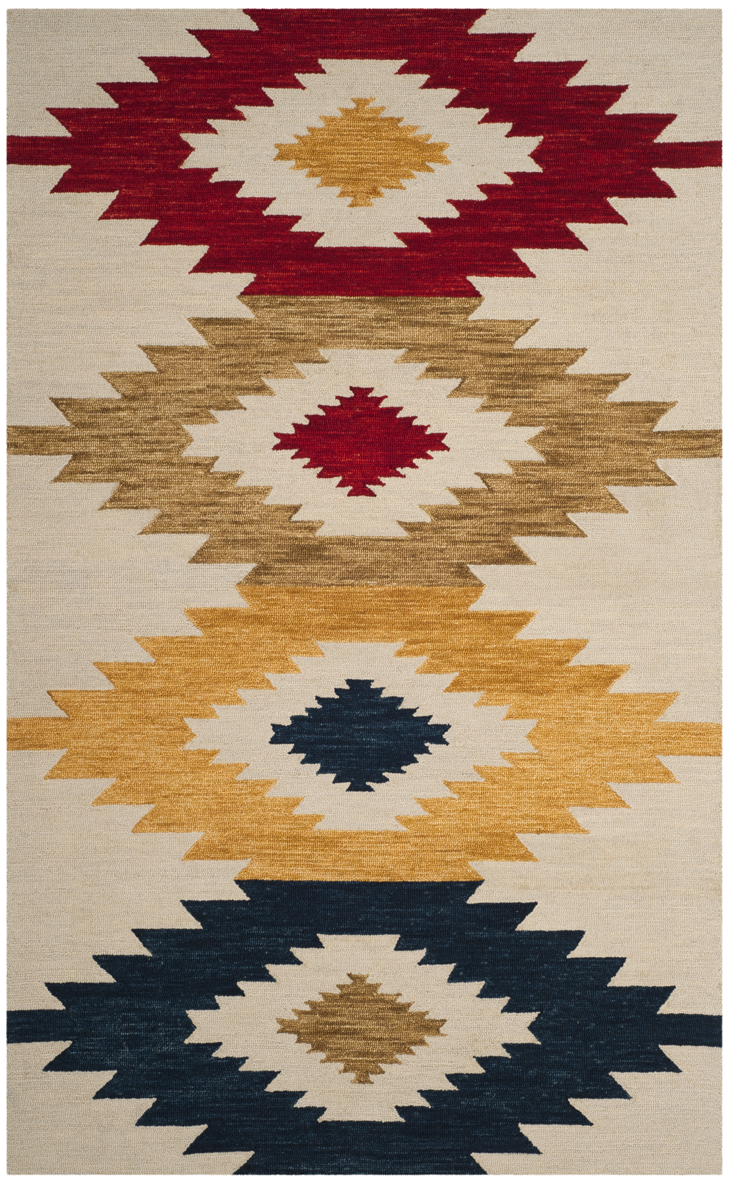 Arlo Home Hand Tufted Area Rug, APN704A, Ivory/Multi,  4' X 6' - Image 0