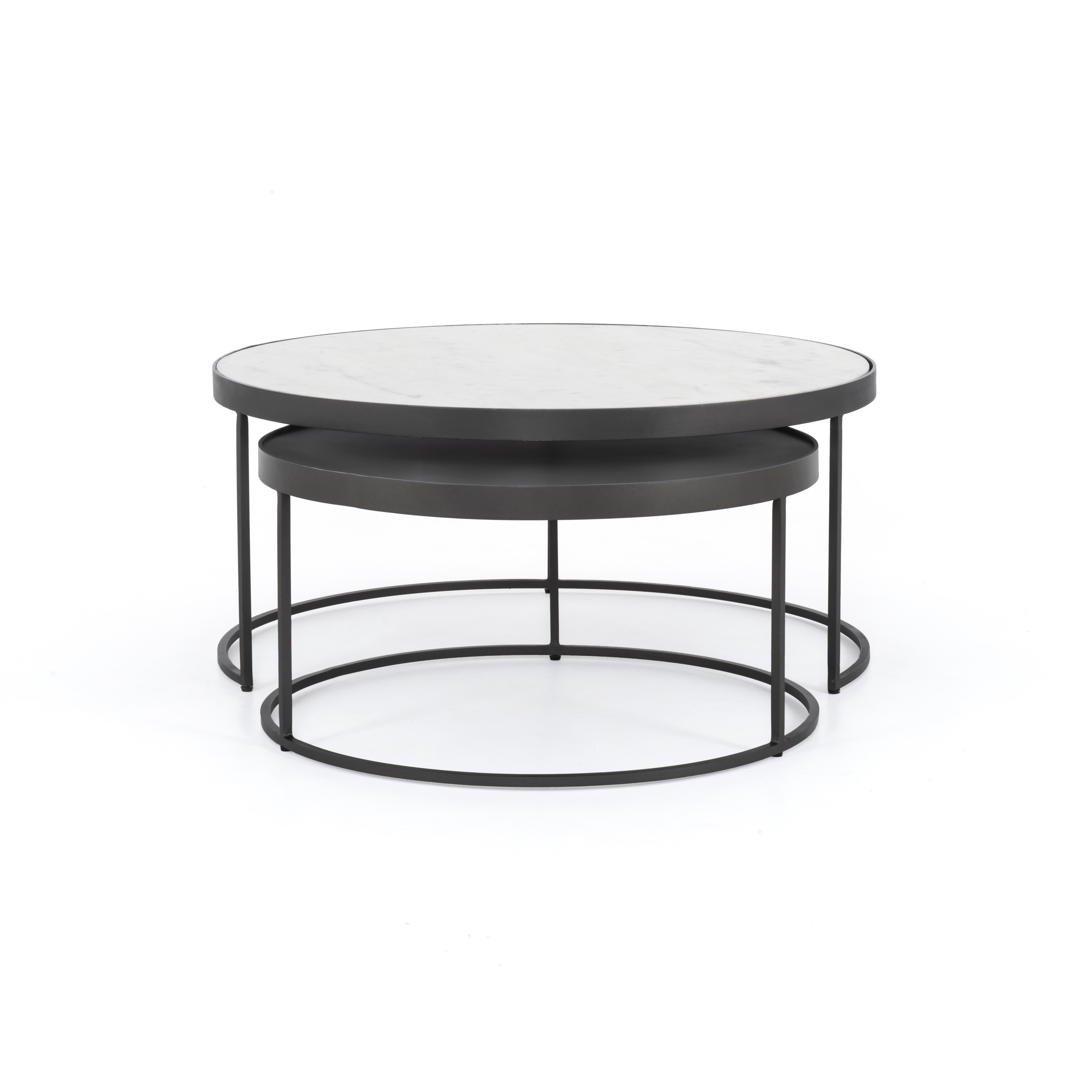 Evelyn Round Nesting Coffee Table - Image 4