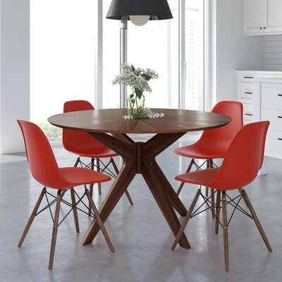 Avers 5 Piece Solid Wood Dining Set - Image 0