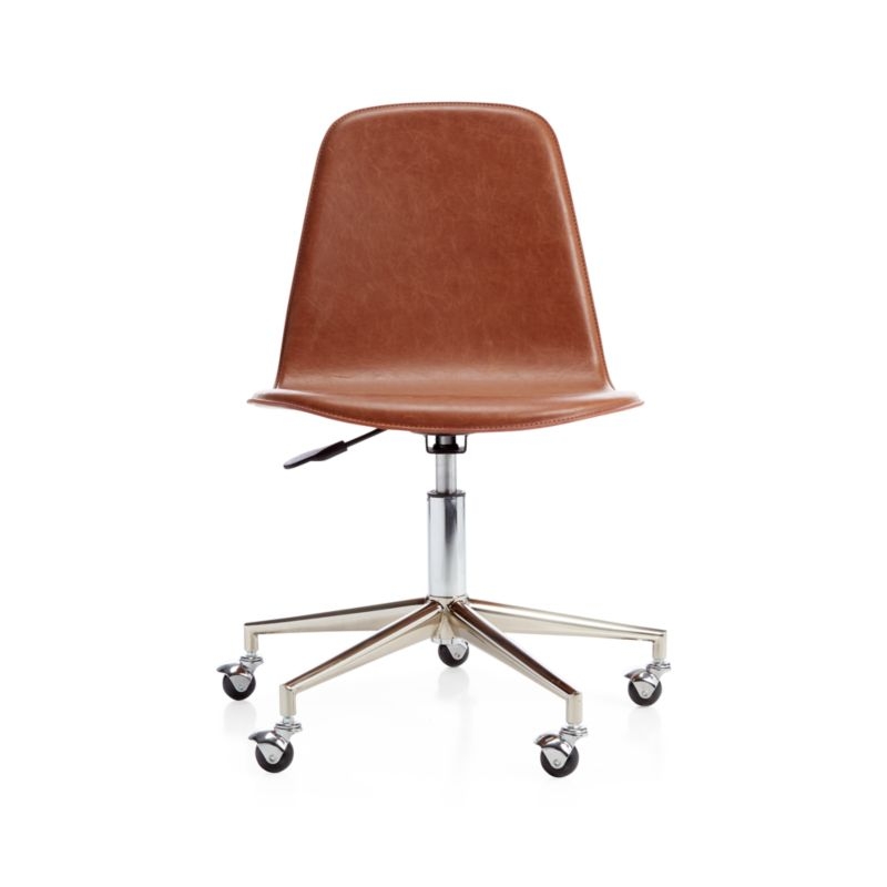 Class Act Brown & Silver Kids Desk Chair Set - Image 2