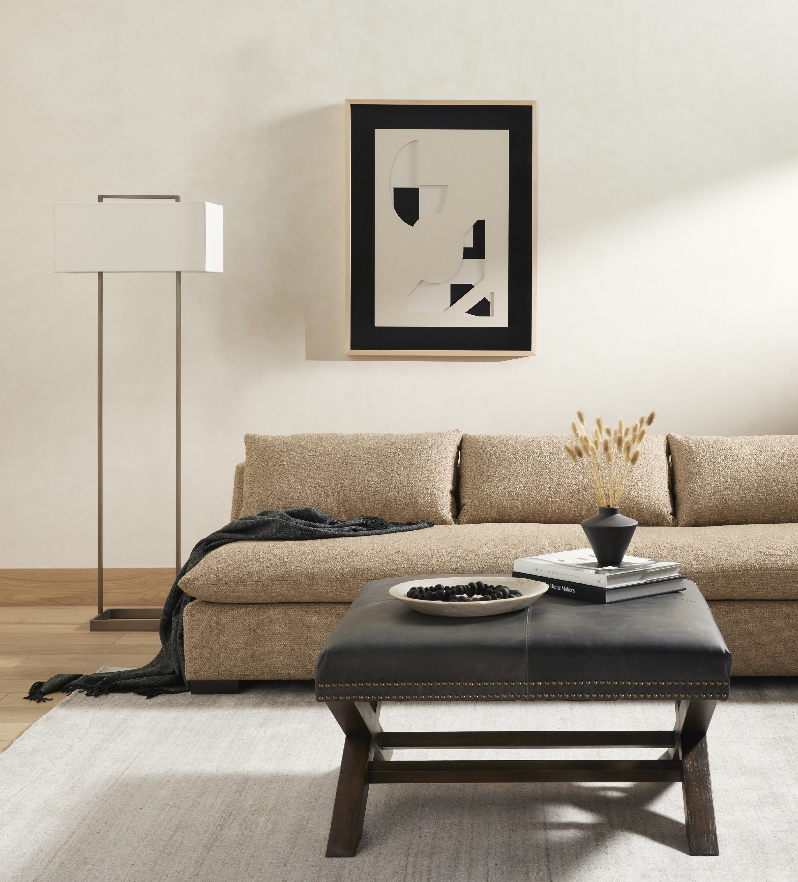 Grant Armless Sofa-94" - Heron Sand - Image 11