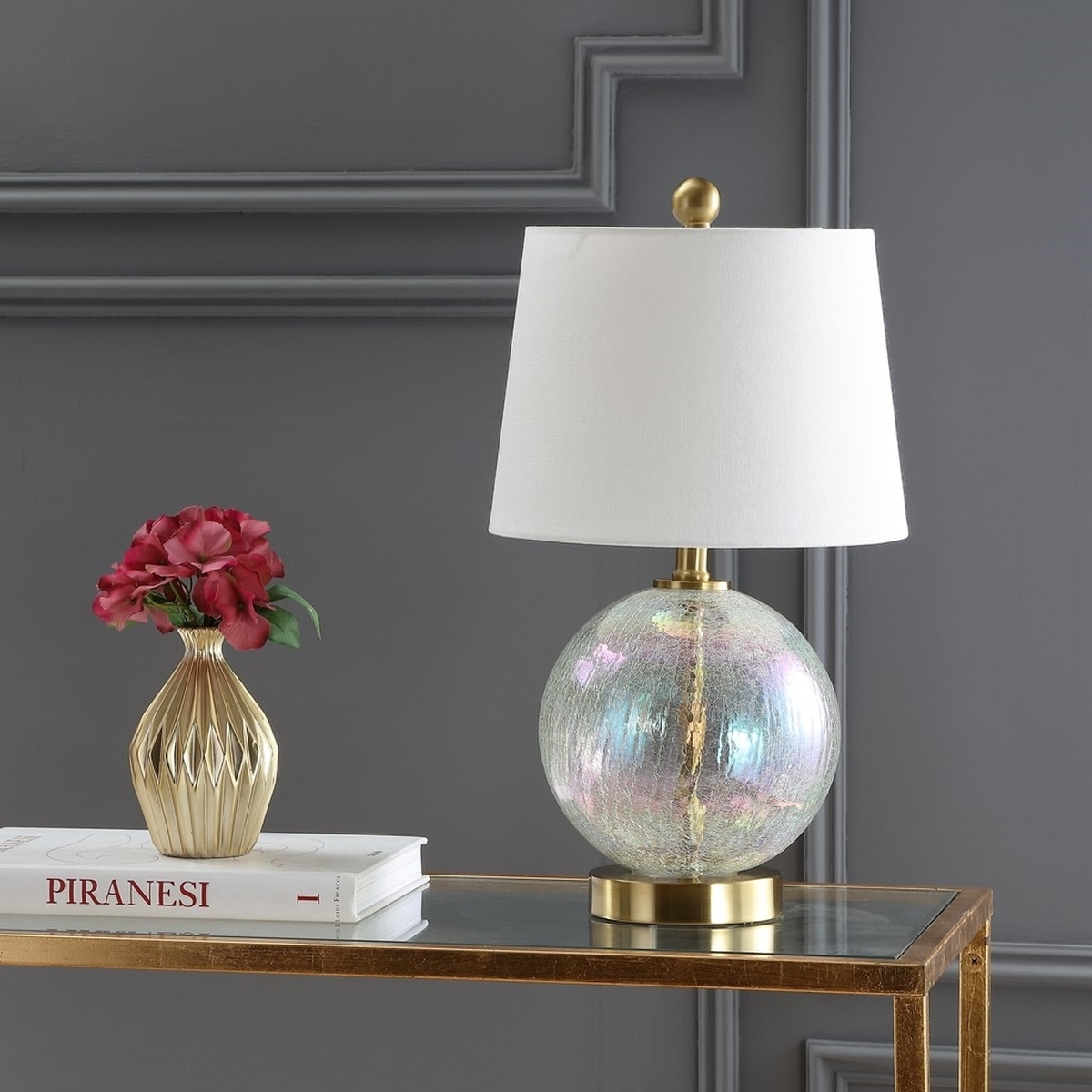 Riglan Table Lamp - Clear/Gold - Arlo Home - Image 2
