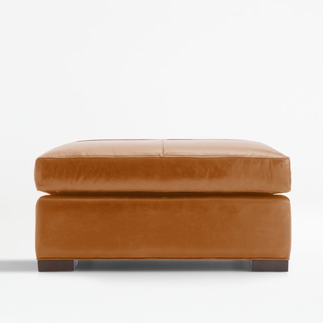 Axis Leather Square Cocktail Ottoman - Image 0