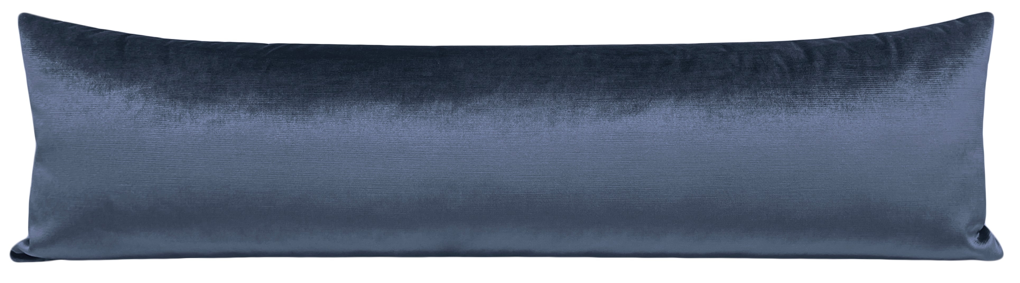 THE XL LUMBAR :: FAUX SILK VELVET // PRUSSIAN BLUE - BY THE YARD - Image 2