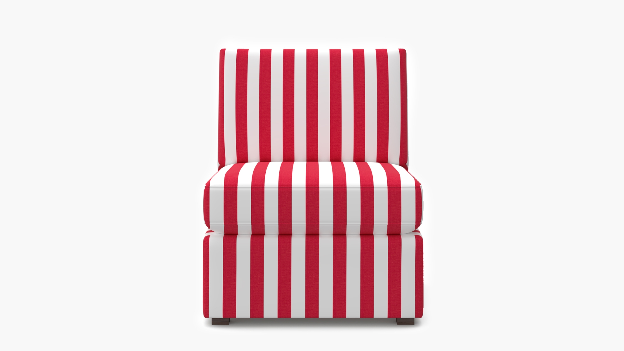 Grande Slipper Chair, Red Cabana Stripe - Image 0