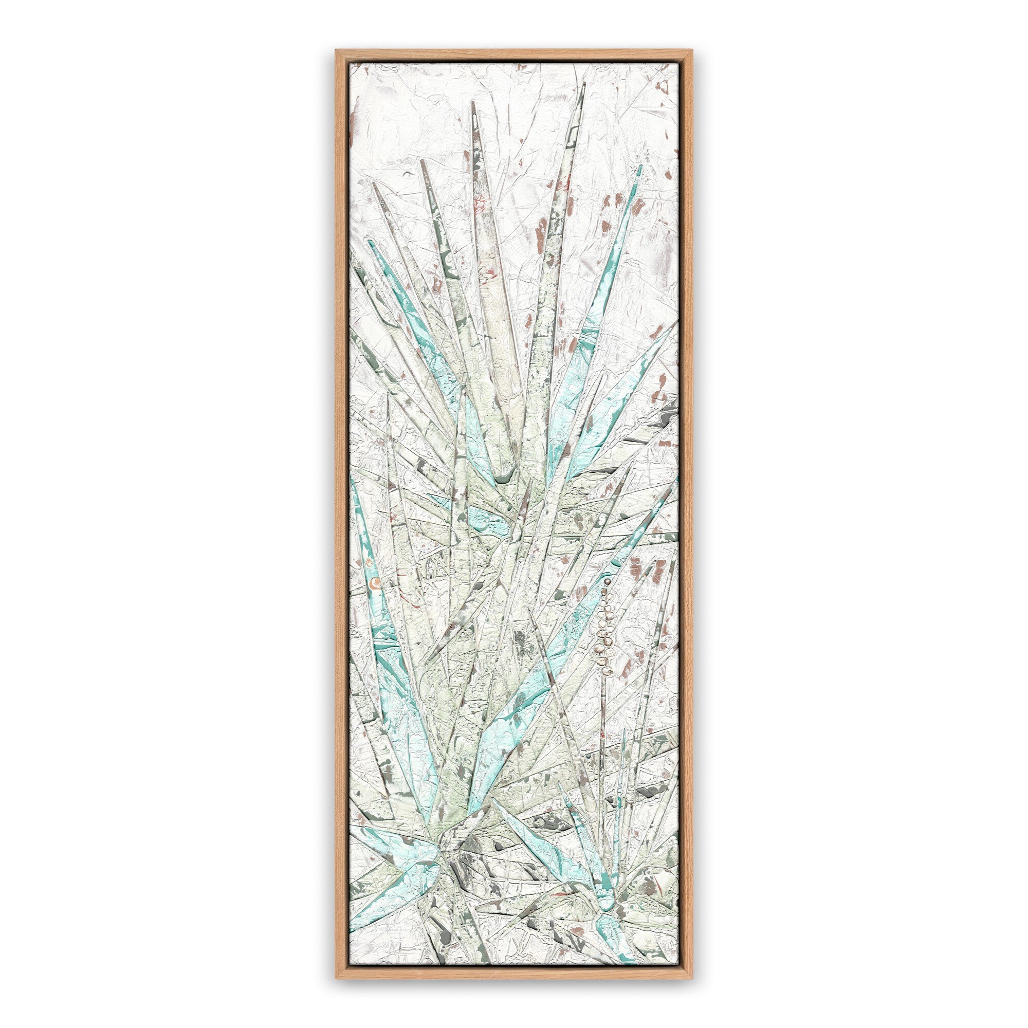 Aloe 1 by Douglas Galloway - Vertical Grain White Oak Floater - Image 0