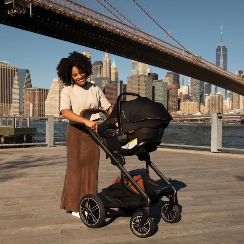 Nuna ® PIPA ™ Urbn Caviar Black Baseless Baby Car Seat + MIXX ™ Next Stroller Travel System - Image 2
