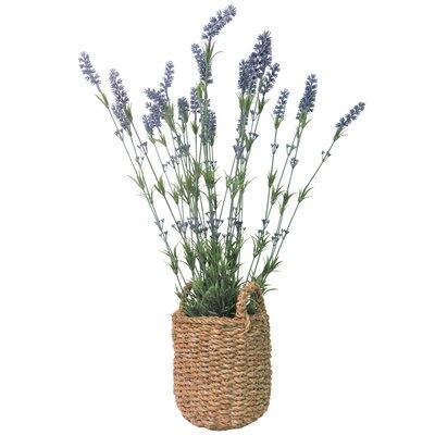 29'' Artificial Flowering Plant in Basket - Image 0