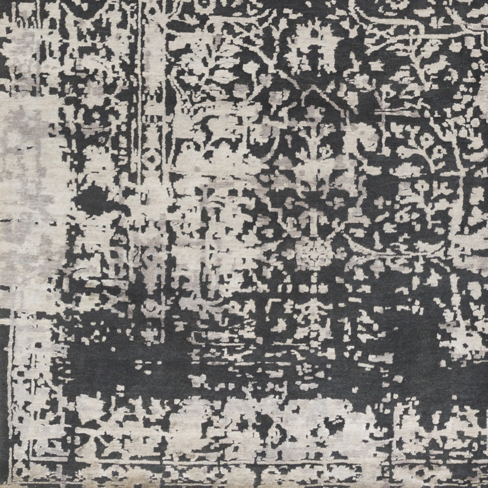 Euphoric Black Indoor 9' x 12' Handmade Rug - Image 1