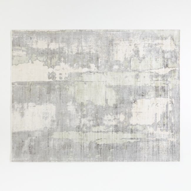 Tottori Grey Abstract Area Rug 8'x10' - Image 0