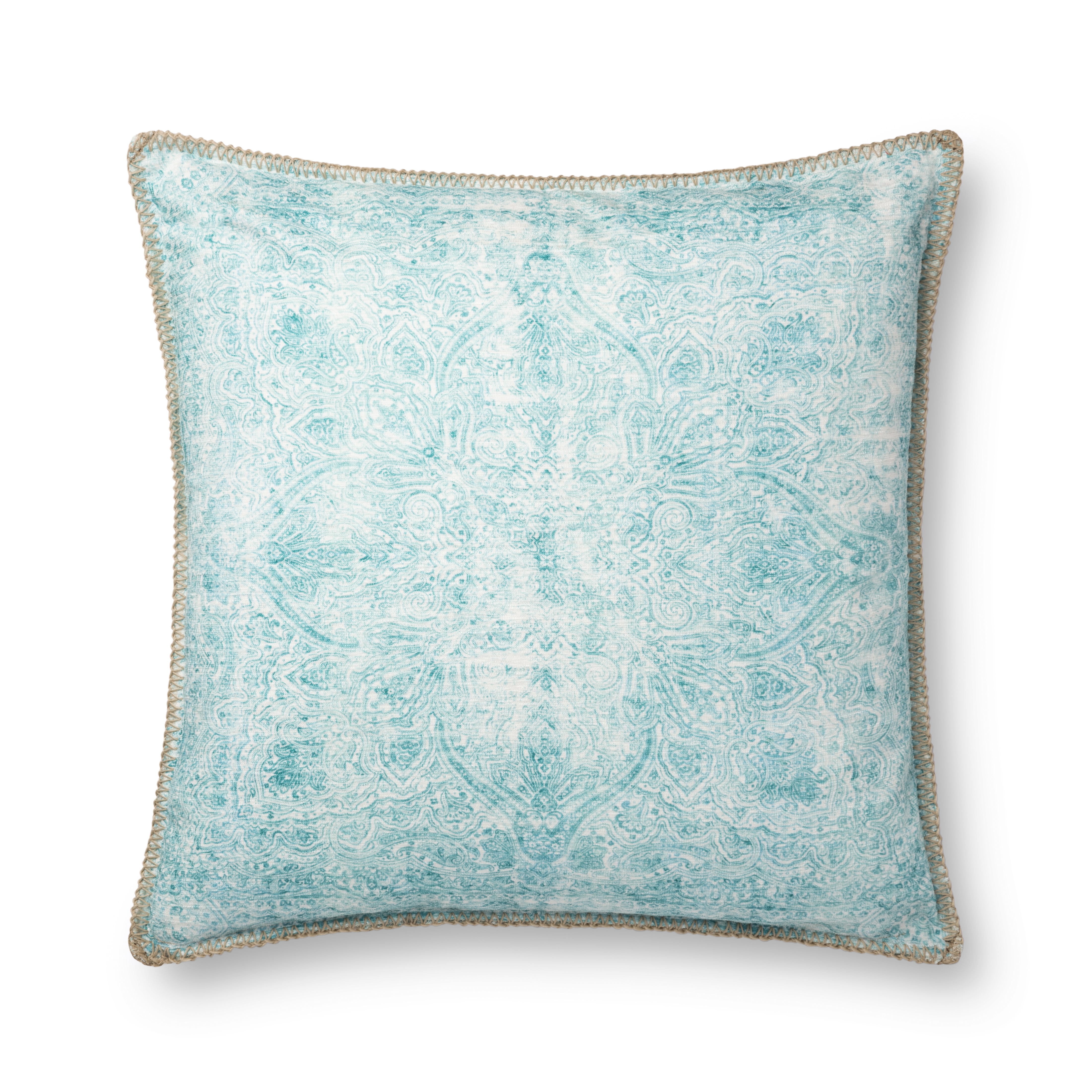 Loloi PILLOWS P0746 Teal 22" x 22" Cover Only - Image 0