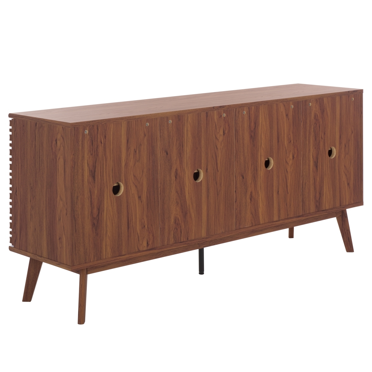 Atlantes Large 4 Door 4 Shelf  Media - Walnut - Image 8