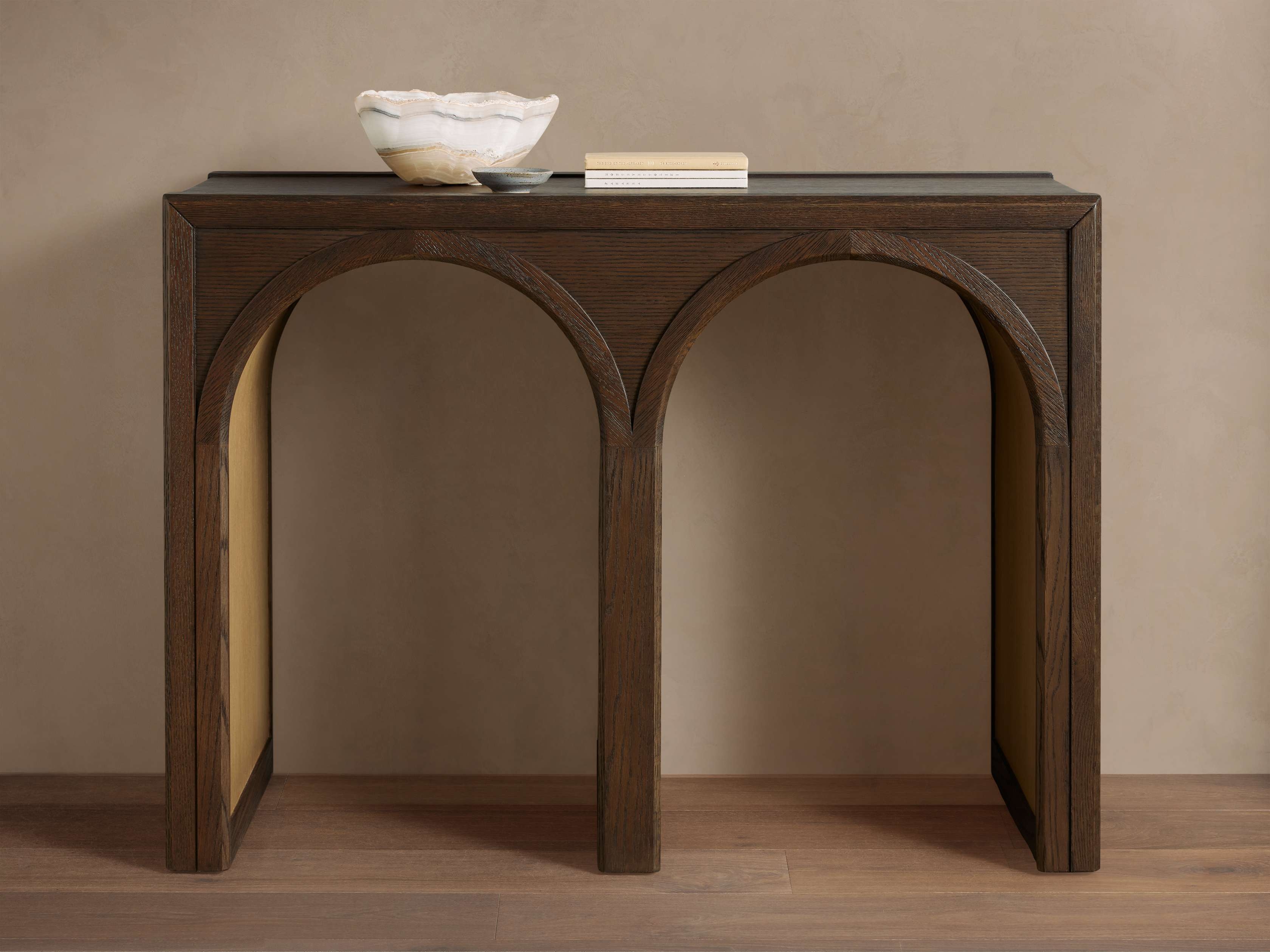 Hattie Console Table in Wood 41" Brown  Bahasa  - Image 0