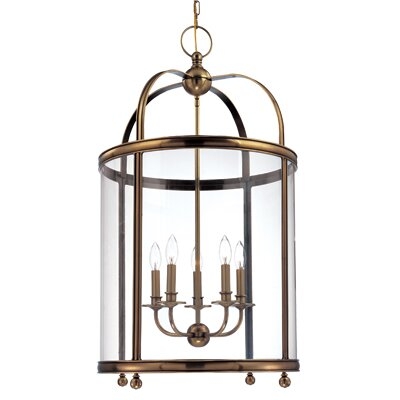 Hudson Valley Lighting Larchmont 5 - Light Lantern Drum Chandelier - Image 0