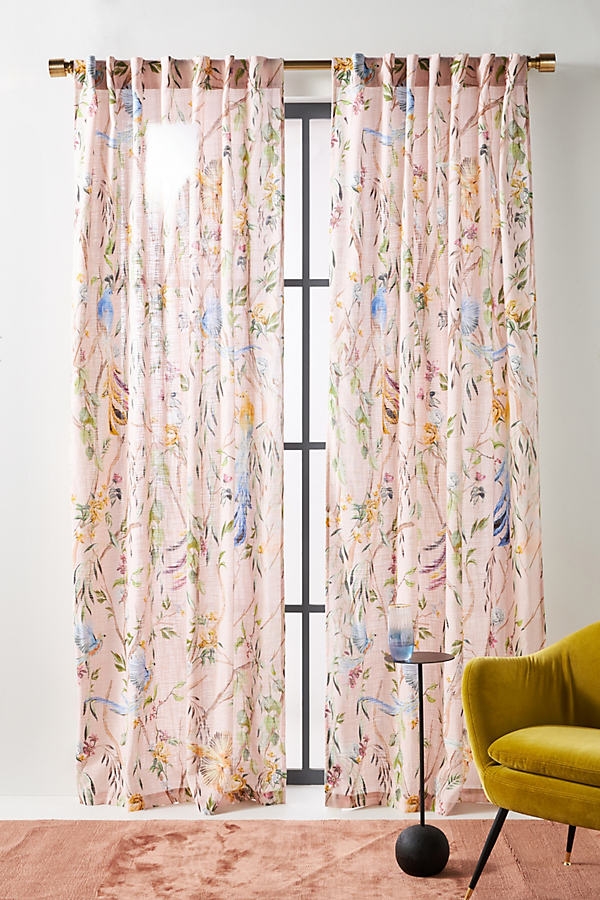 Velvet Josie Curtain By Anthropologie in Assorted Size 50X84 - Image 0