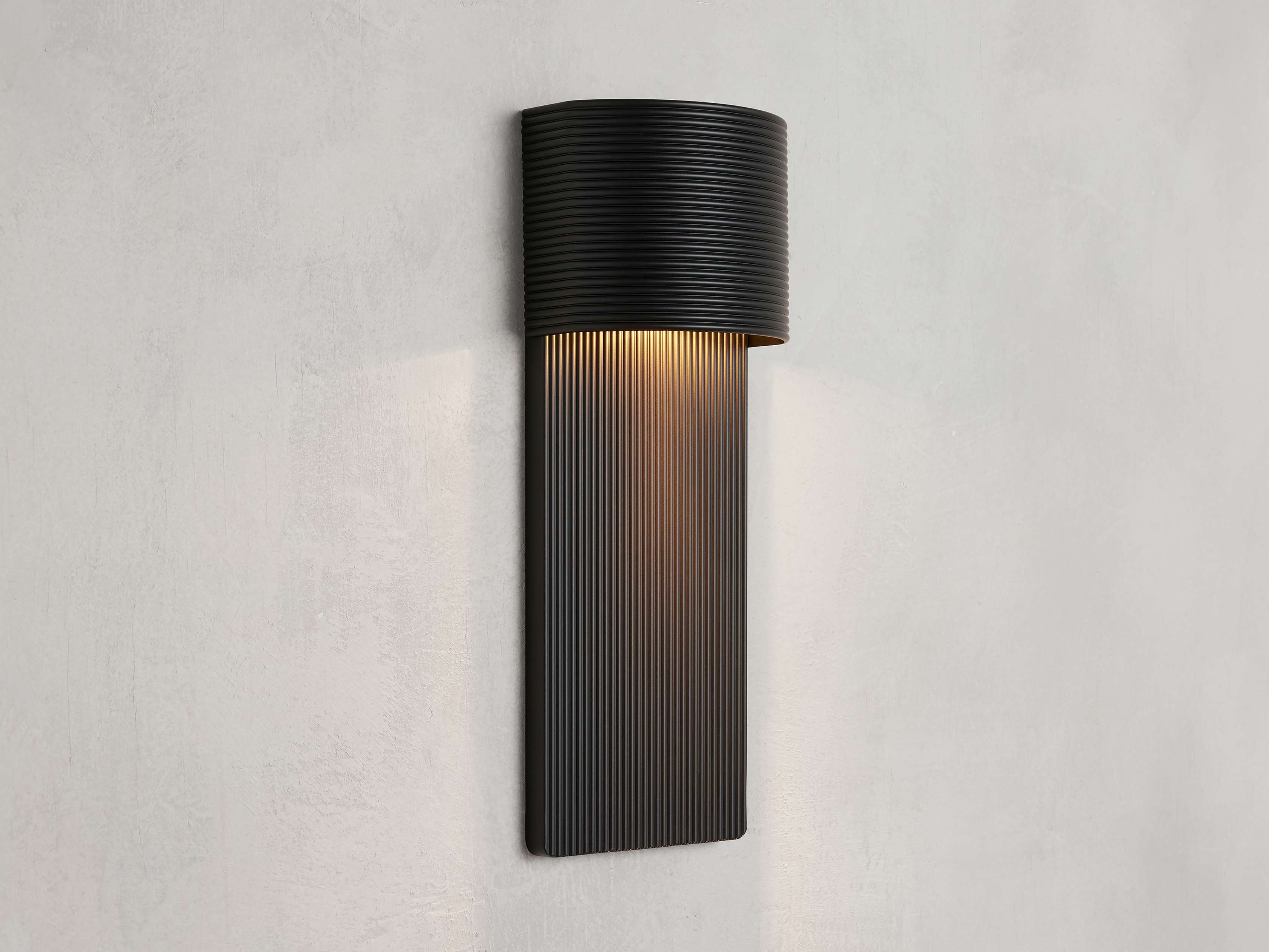 Fultz Outdoor Sconce in Metal Black - Image 0