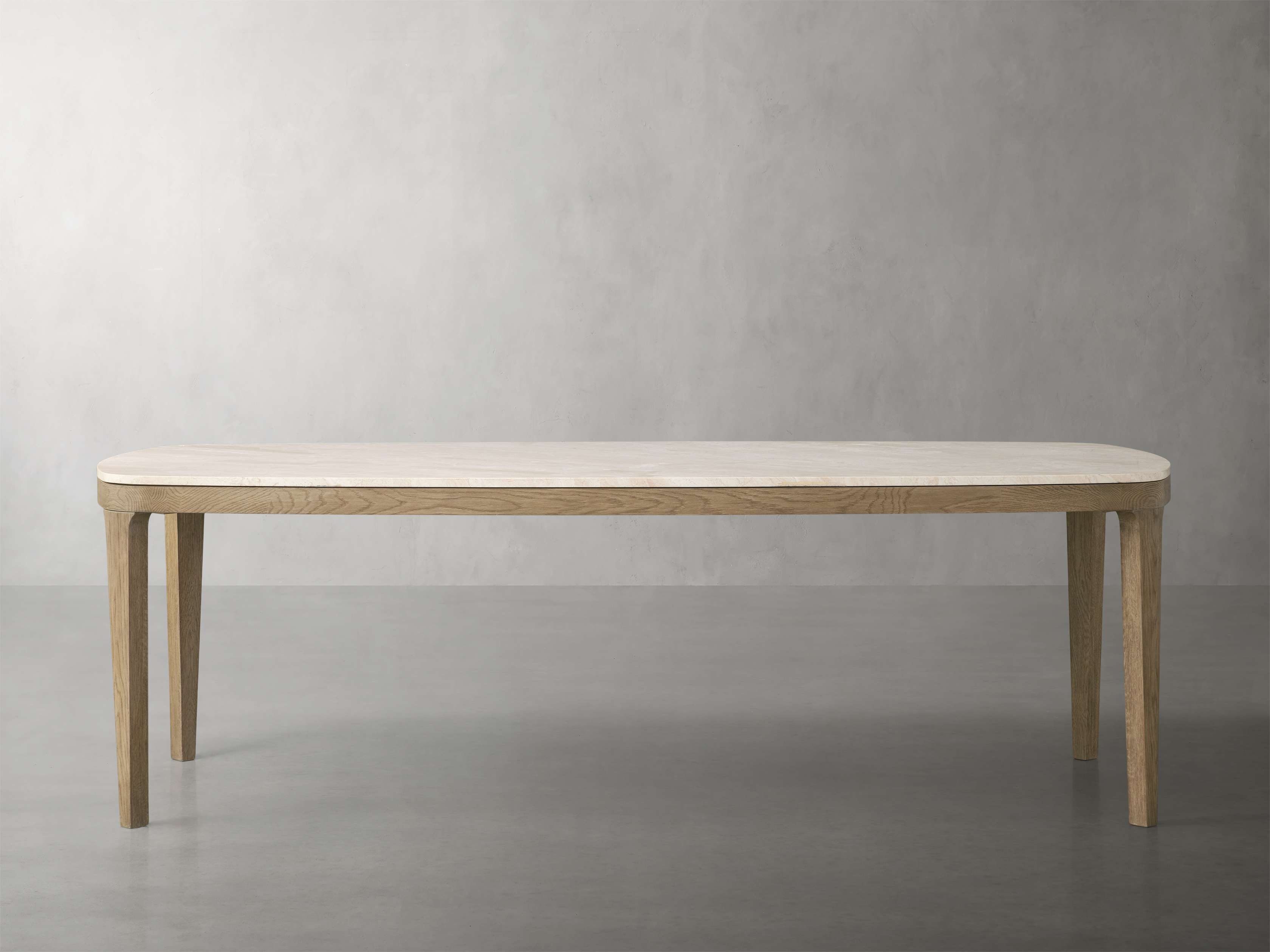 Danny Dining Table in Stone 72" Natural  Fawn/Royal Cream - Image 0