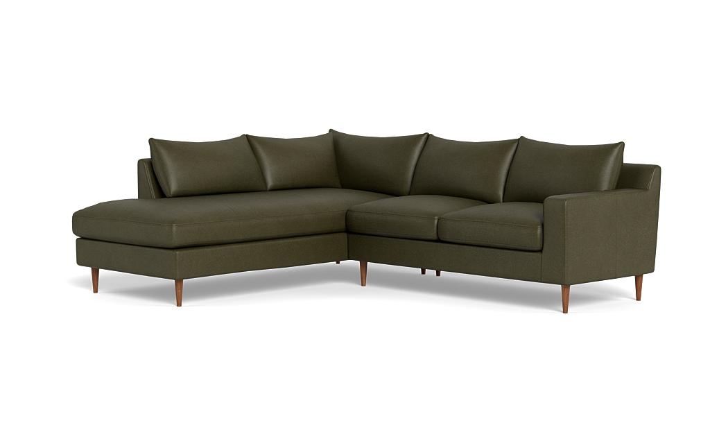 Sloan Leather 3-Seat Left Bumper Sectional - Image 2