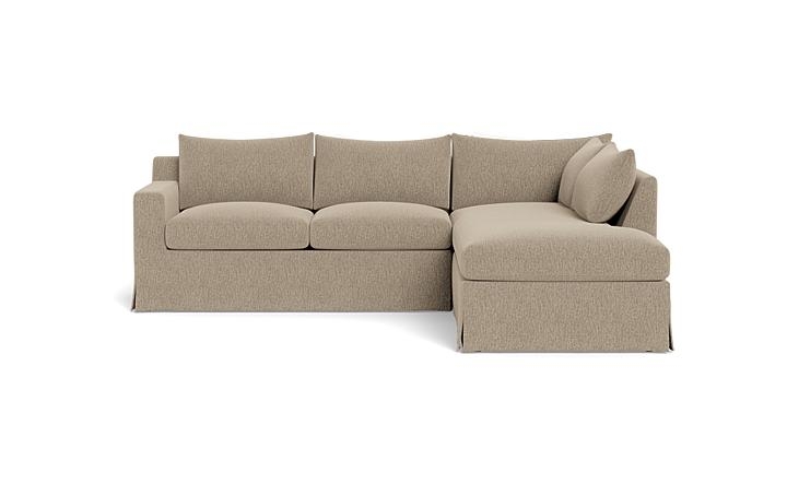 Sloan Slipcovered 3-Seat Right Bumper Sectional - Image 0