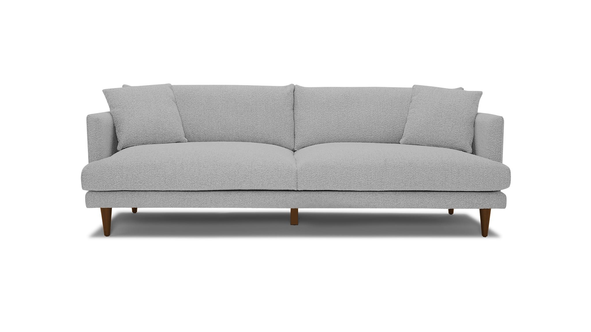 Gray Lewis Mid Century Modern Grand Sofa - Milo Dove - Mocha - Image 0