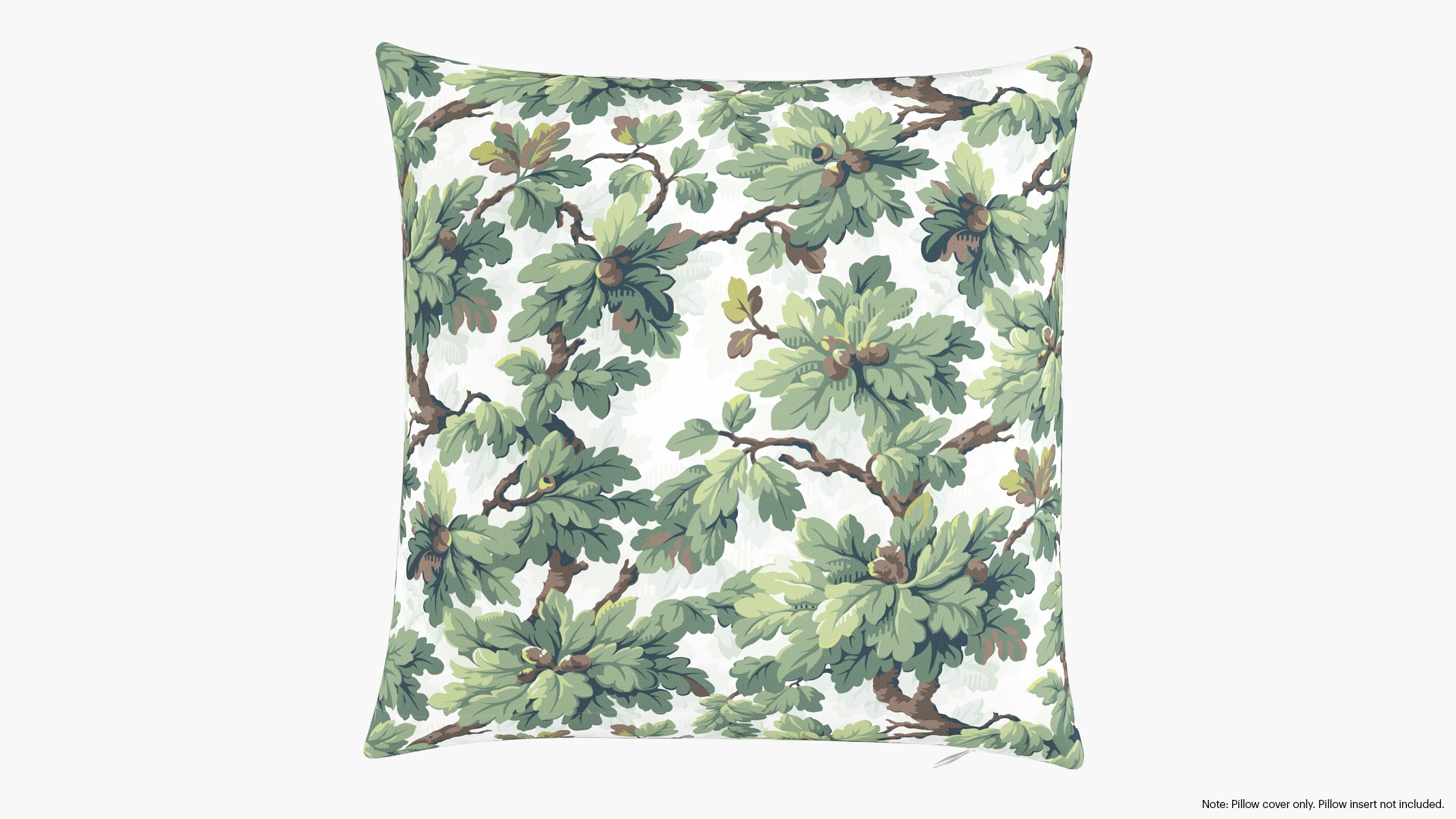 Throw Pillow Cover 18", Vert Woodland, 18" x 18" - Image 0