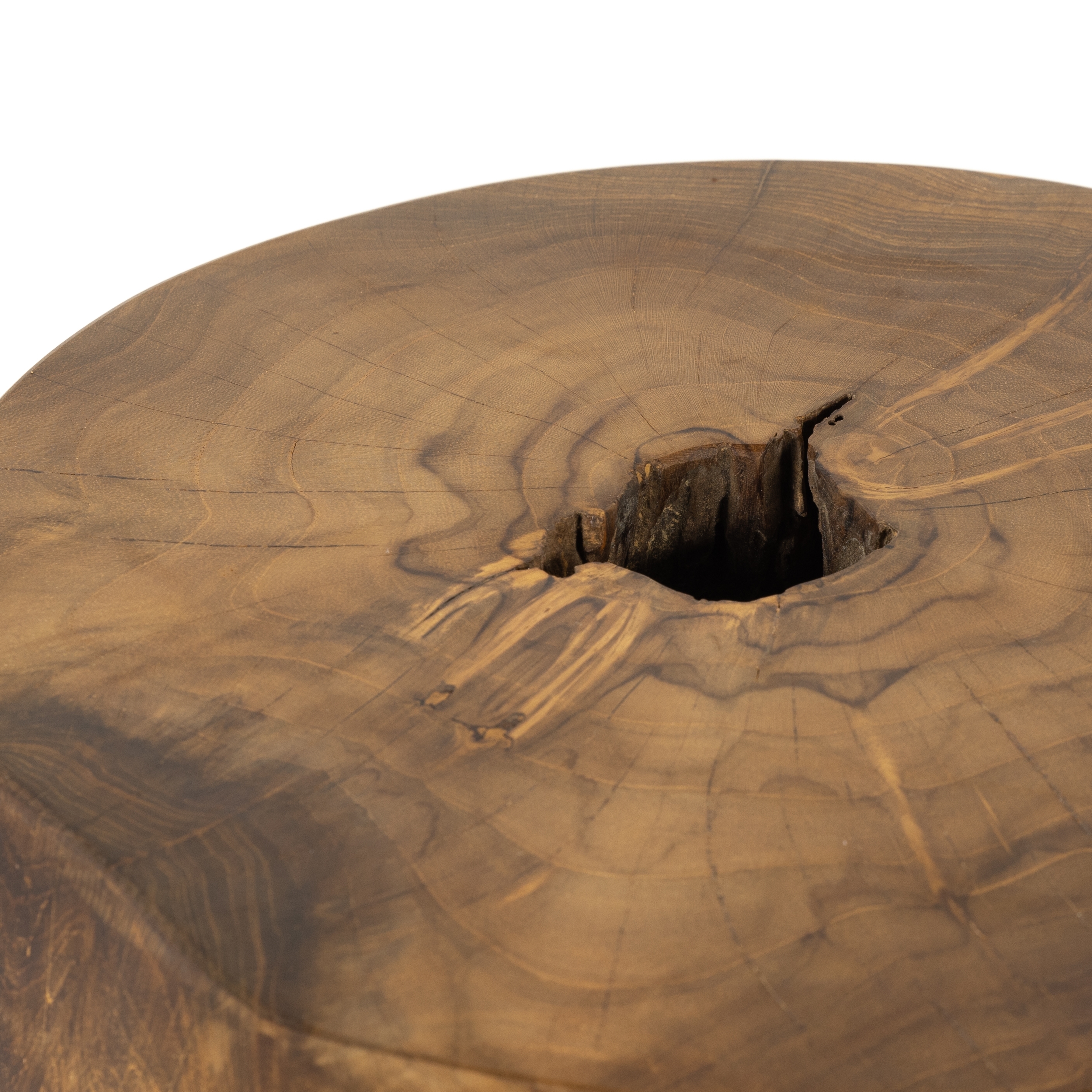 Kyra Outdoor End Table-Rustic Teak - Image 6