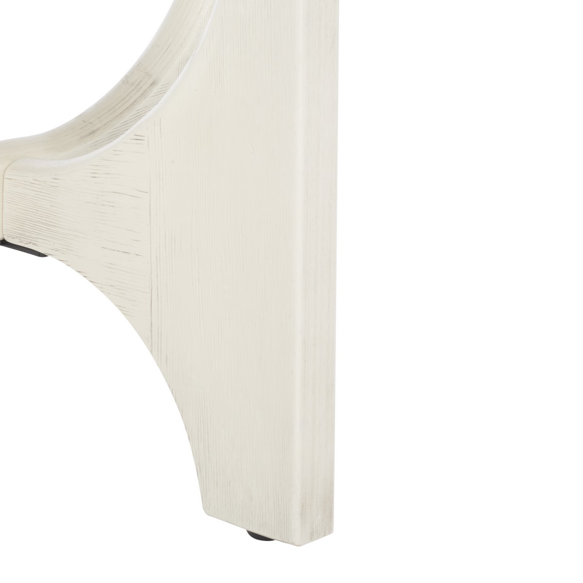 Sasha Wood Accent Table - White Wash - Image 3