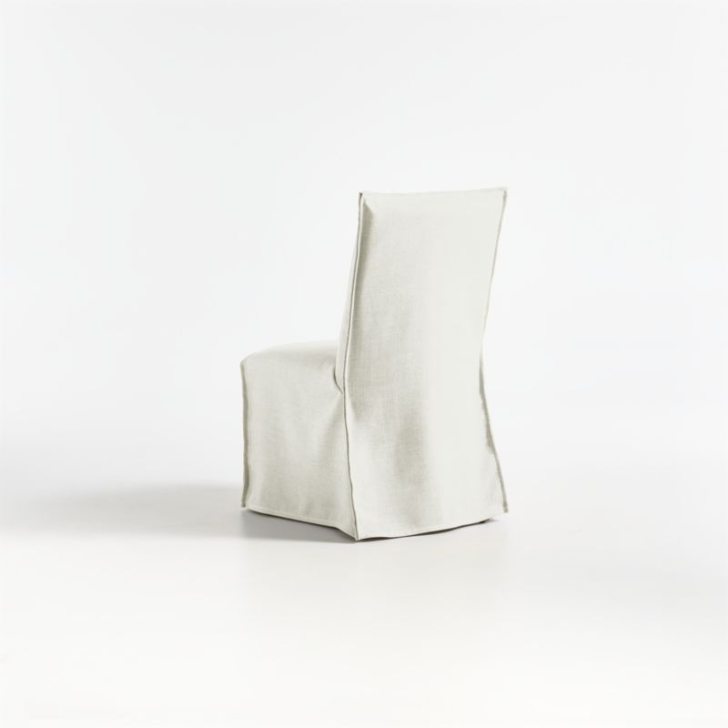 Addison White Flange Slipcovered Dining Chair - Image 4