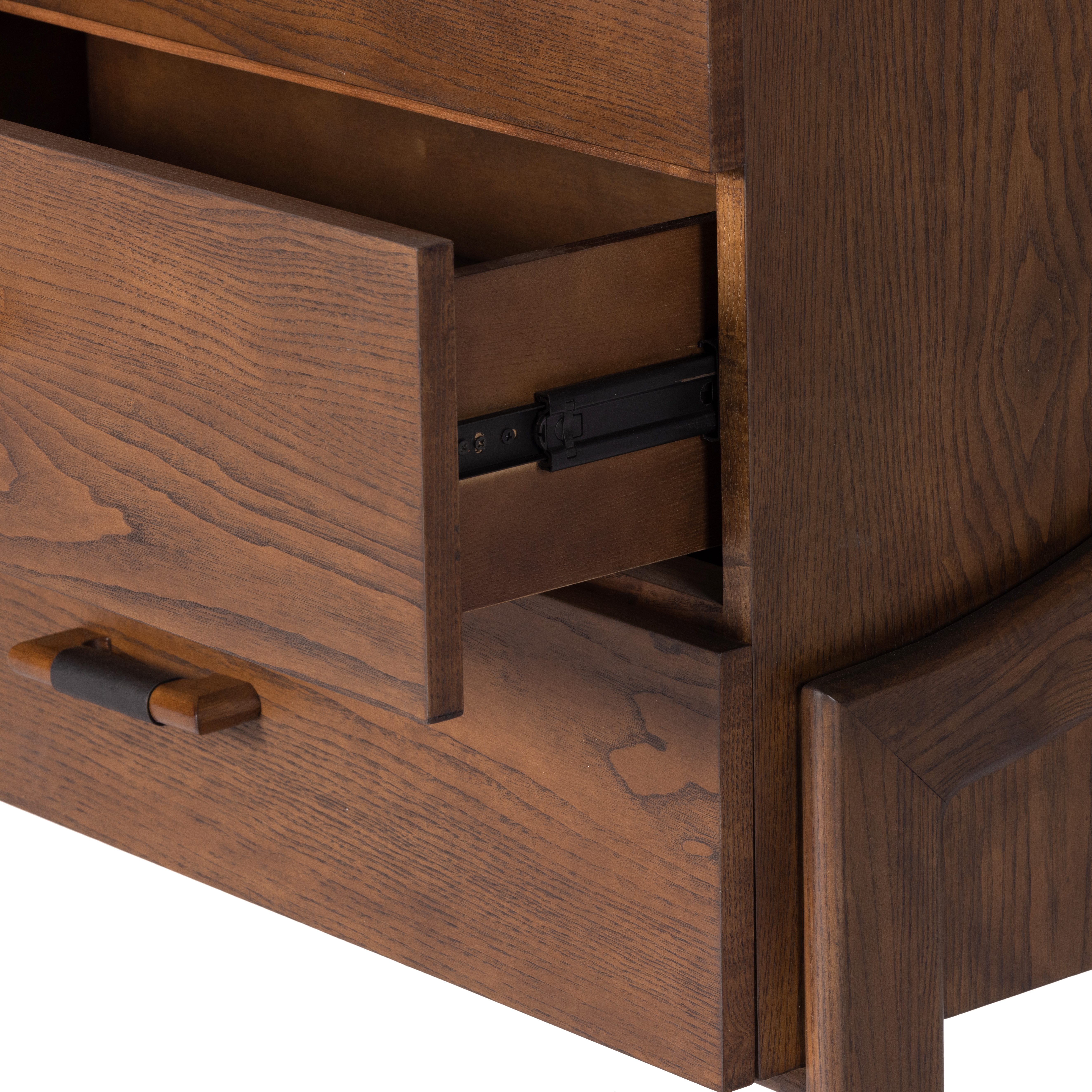 Halston 6 Drawer Dresser - Terra Brown Ash Veneer - Image 2