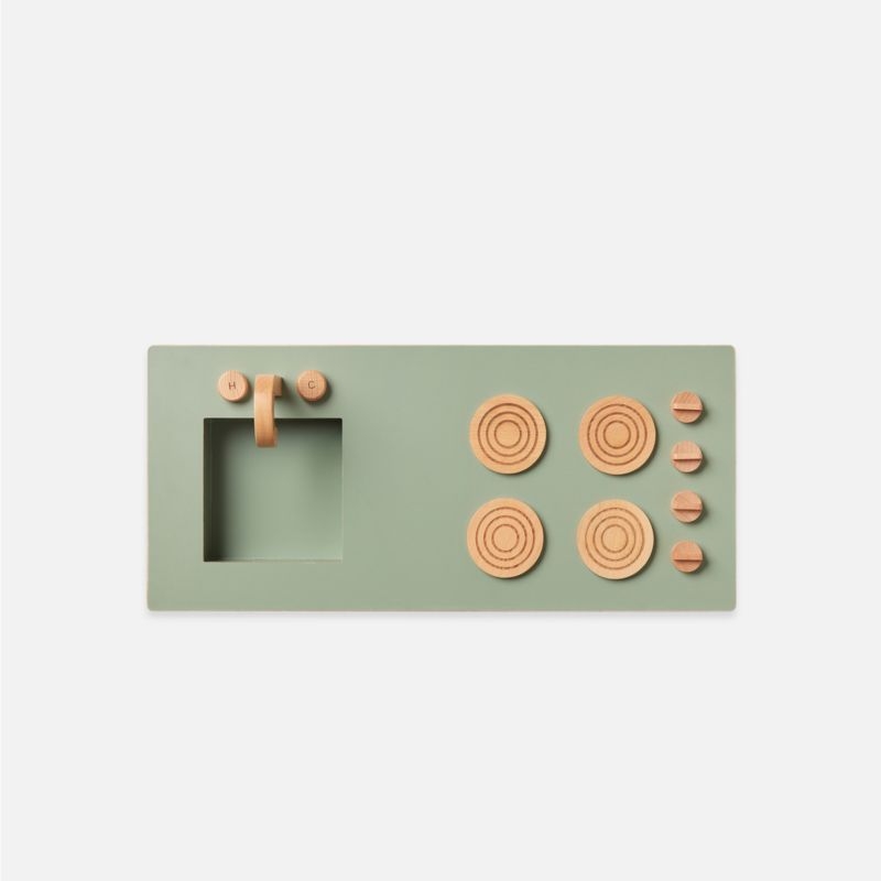 Lalo Sage Green Montessori Kids Play Kitchen - Image 6