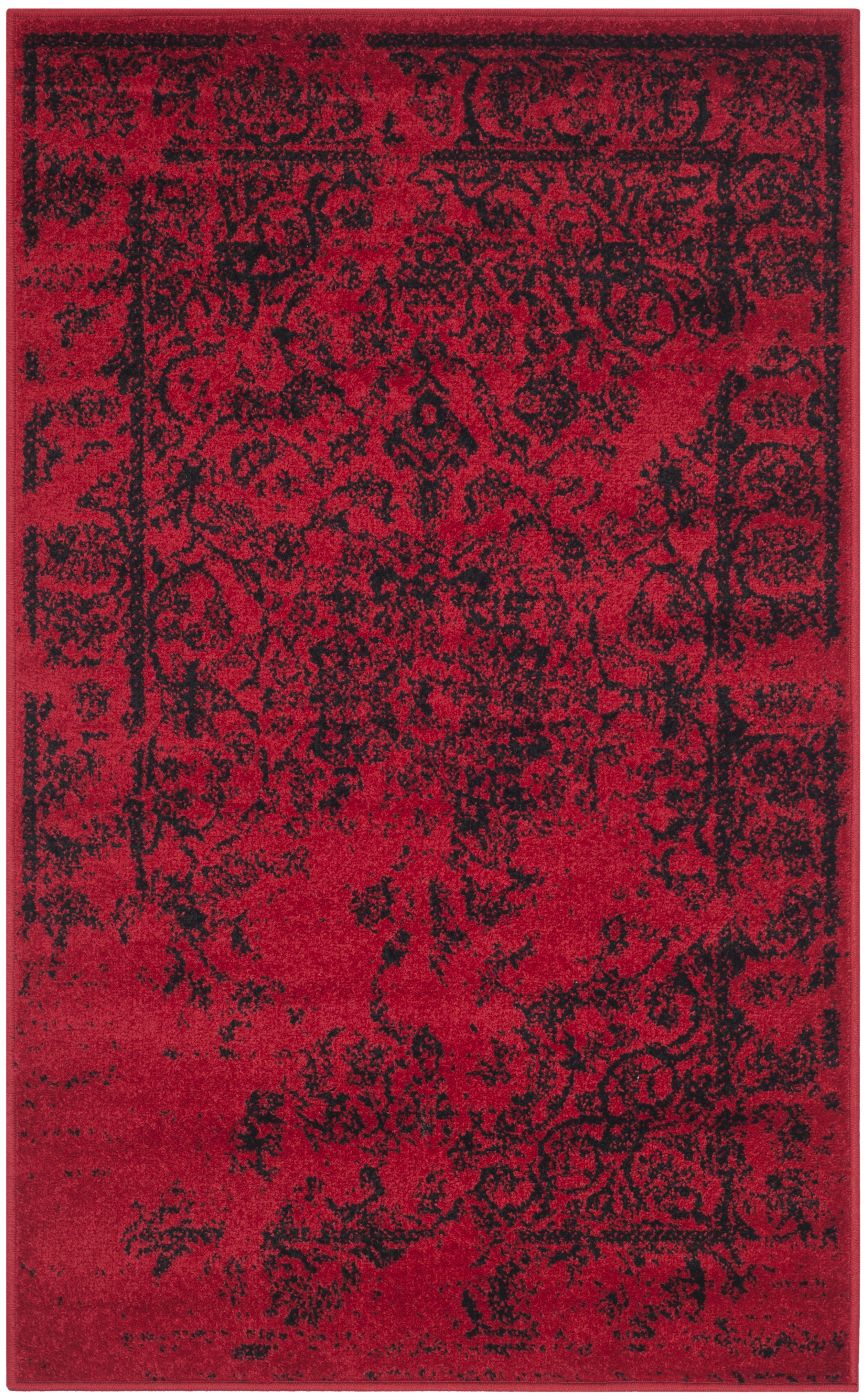 Arlo Home Woven Area Rug, ADR101F, Red/Black,  3' X 5' - Image 0