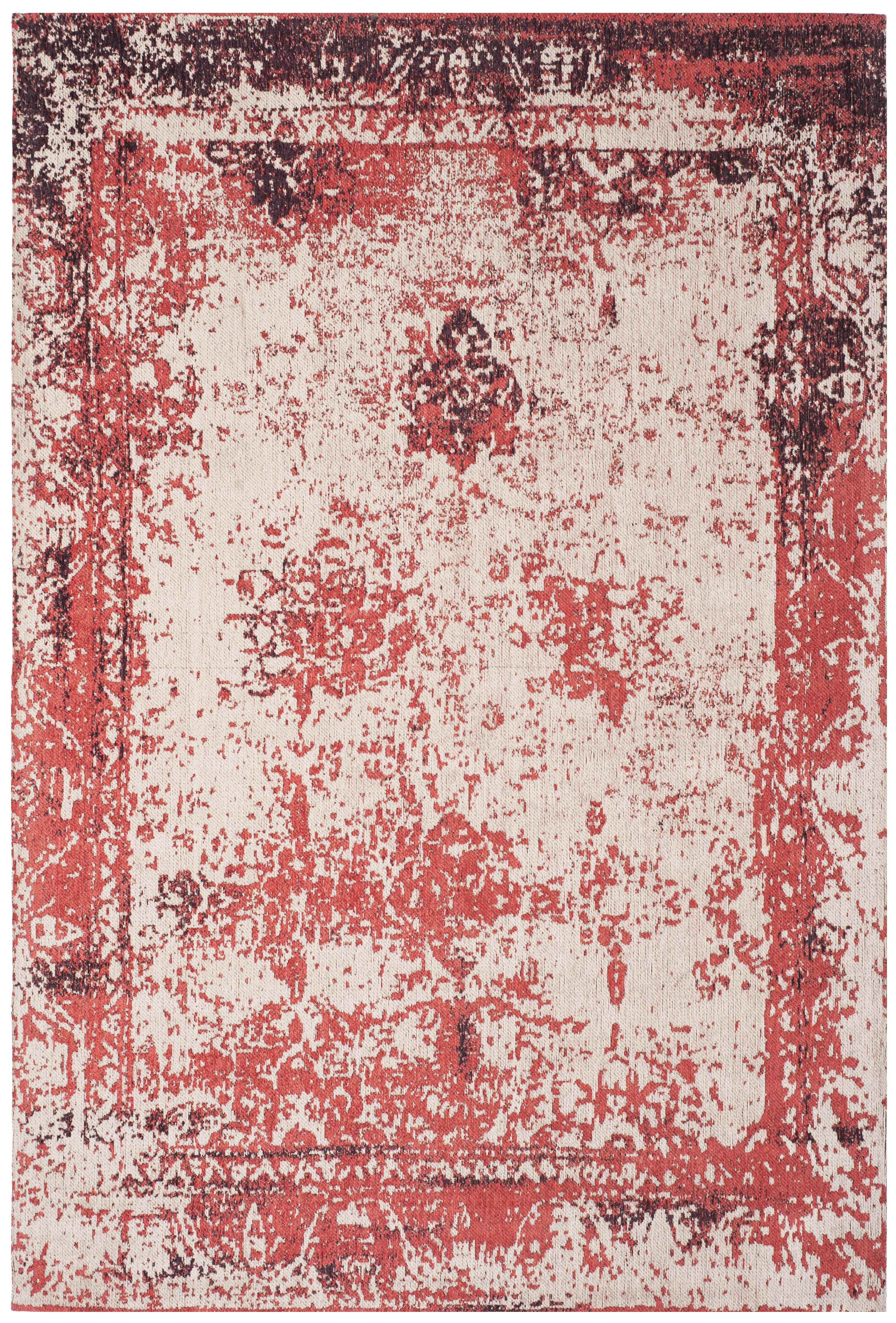 Arlo Home Woven Area Rug, CLV125B, Red,  5' X 8' - Image 0