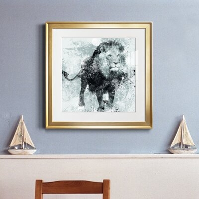 Lion-Premium Framed Print  - Ready To Hang - Image 0