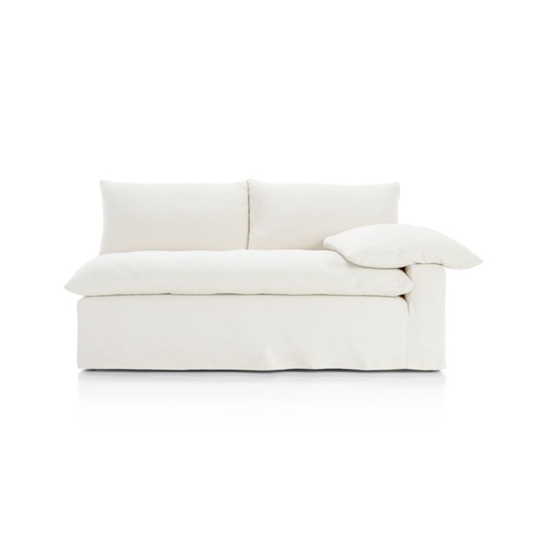 Ever Slipcovered Right-Arm Sofa - Image 1