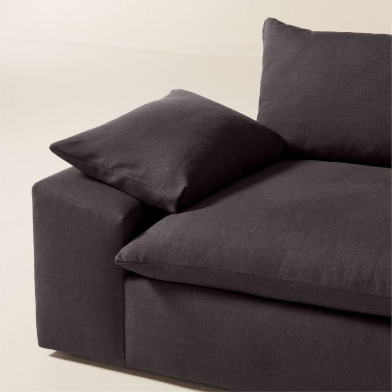 Algora 100" Charcoal Grey Performance Fabric Sofa - Image 5