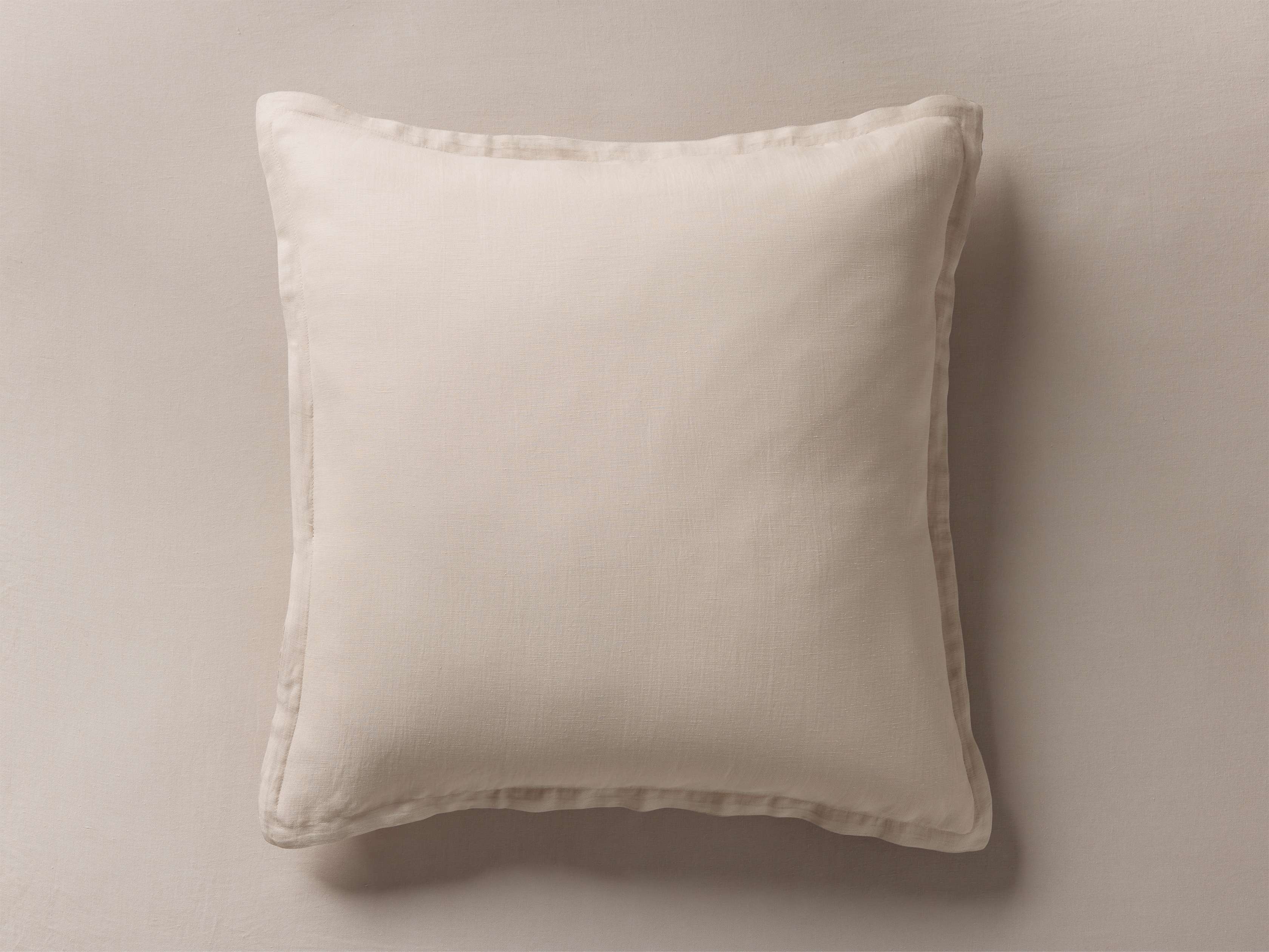 Cupro Sham Linen in Brown  Dune/Euro - Image 0