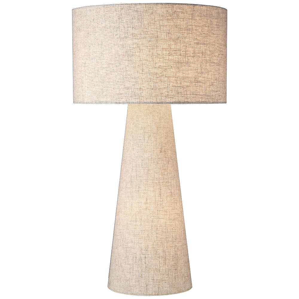 Lite Source Montebello Linen Fabric Night Light Table Lamp - Style # 87K55 - Image 0